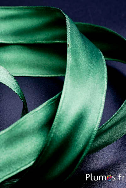 Ruban satin - largeur 25 mm - vert